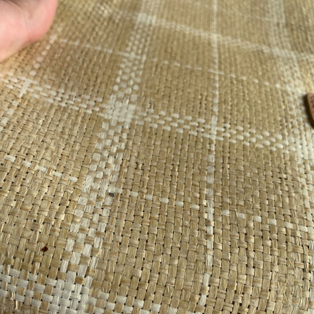 Kate SPADE JUTE BAG PLAID CHECK PRINT - Picture 7 of 11